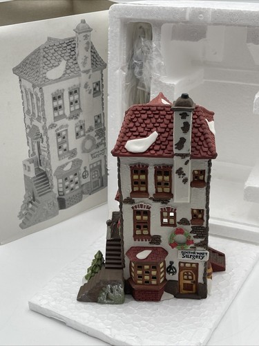 Vintage Dept 56 Dickens Village Serie C H Watt Arzt in Box 5568-9. 1990. - Bild 7 von 11