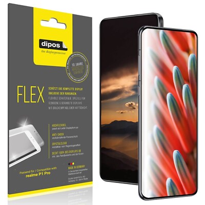 2x 3D Full Cover Schutzfolie für realme P1 Pro Panzerfolie Anti-Shock Display