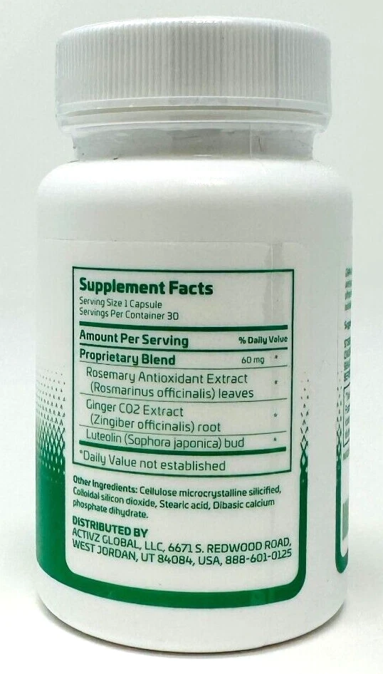 Ativador ACTIVZ GNM-X NRF2 - 30 cápsulas suplemento dietético ATIVO - Imagem 2 de 2