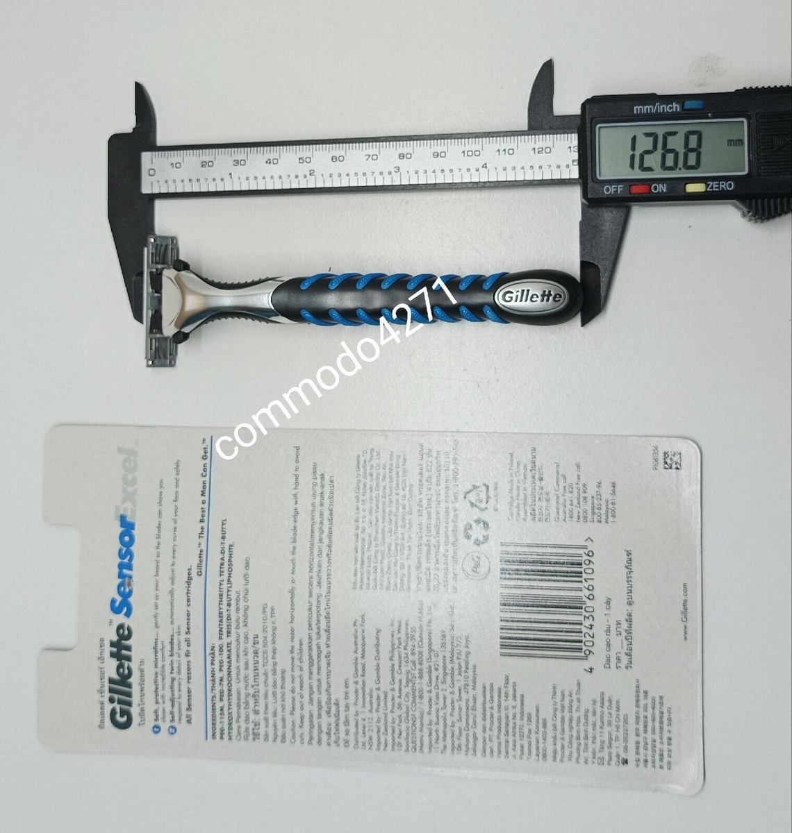 2 Rasoirs Gillette Sensor Excel - 1 Manche + 1 Cartouche Double Lames - Neuf Sous Blister