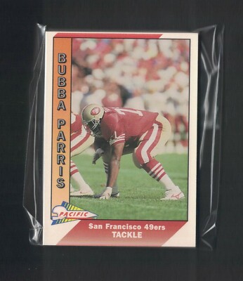 1991 Pacific #465B BUBBA PARIS ERROR (Name Spelled ''PARRIS'') LOT OF (10)