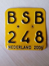 Mofa Moped Oldtimer Nummernschild Holland Niederlande 2005 gebrauchter Zustand !