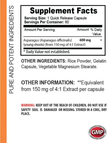 cardiovascular health support - ASPARAGUS YOUNG SHOOTS - asparagus bulbs 1 BOTTL - Picture 2 of 12