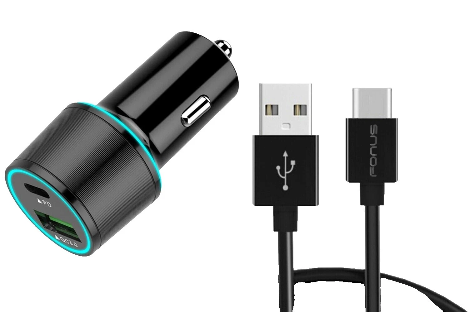 USB-C Cell Phone Car Chargers for Universal