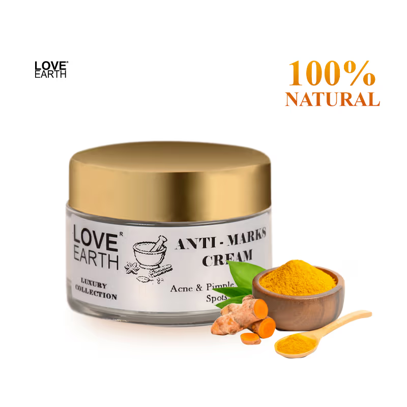 Love Earth Anti Marks Cream with Van Haldi Turmeric for Acne Scar face