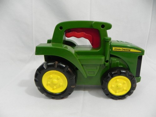 Learning Curve JOHN DEERE Tractor FLASHLIGHT Light & Sounds Toy HOOD POPS UP - Picture 3 of 8