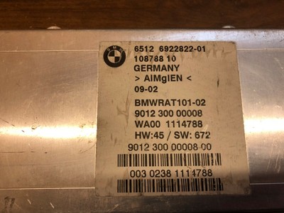 BMW 7 Series E65 N62 Comfort Module 6512692282201 for sale online 