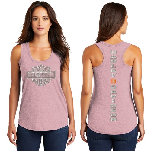 District Brand harley Davidson Racerback Tank Soft Biker Mama motorcycle Wife - Picture 11 of 23