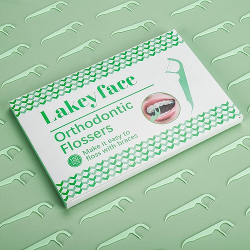 150 Count Orthodontic Flossers For Braces With Floss Dispenser, Braces Flossers  - Picture 8 of 8