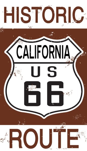 Ruta 66 Histórico California Pegatina 180mm x 125mm ( Sf )