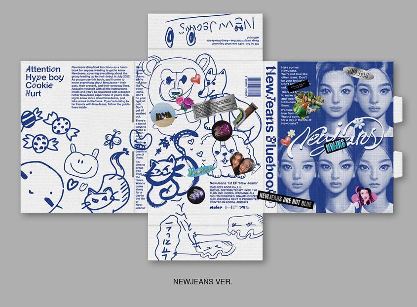 K-Pop CD NewJeans - 1st EP Album 'New Jeans' (Bluebook Ver