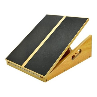 Professional Wooden Slant Board, Adjustable Incline Board and Calf Stretcher, 