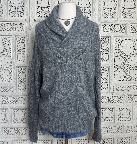 Apt. 9 Color Block Black Silver Pullover Sweater Size 0X (Plus) - 75