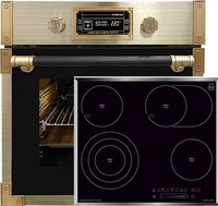 Kaiser Eh 6427 Ad Retro Einbaubackofen +Glaskeramik Kochfeld 60 Cm Kct 6715 F