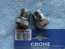 Grohe Shower Non Return Valves 1/2" 14 165 00M StarLight Chrome Pack of 2