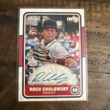 2025 Onyx Vintage Extended Auto Roch Cholowsky #VAROCH On Card Auto #3