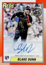2025 TOPPS UPDATE AUTO 1990 90B2-BD BLAKE DUNN CINCINNATI REDS