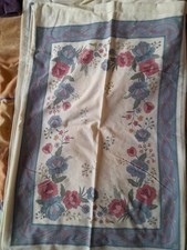 Two Pairs Of Vintage Polycotton Pillowcase. Used. Multi Coloured