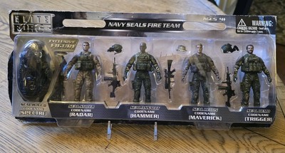 Elite Force Navy SEALS Fire Team 4'' Action Figure 5-Pack Exclusive HALO 1:18 BBI