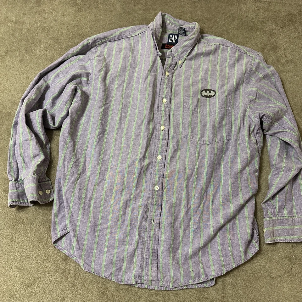 Camisa abotonada The Joker reciclada para hombre talla L de Velvet familiar Batman DC Foto 2 de 4