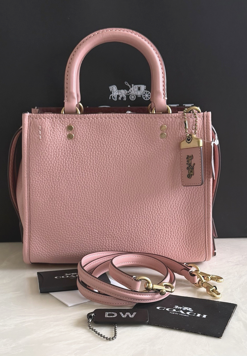 Rare COACH ピンクのシェブロン柄ギャラリー・ホーボーバッグ NWT COACH 1941 PEONY PINK ROGUE 25 SATCHEL BAG 54536 | eBay