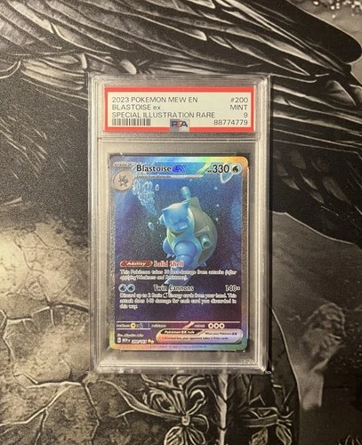 Pokémon Blastoise ex Illustration Rare 200/165 PSA 9 MINT – S&V 151 Holo