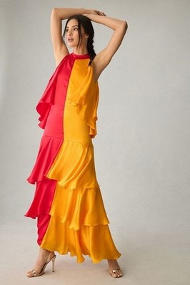 anthro halter dress By Anthropologie Tiered Halter Dress