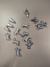 Vintage Monopoly Game Pieces Replacement Tokens Pewter Lot of 15
