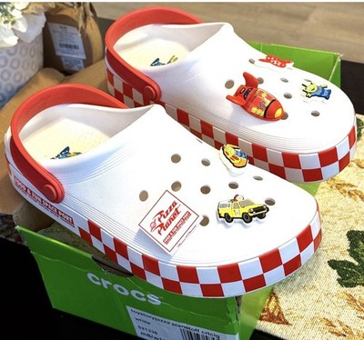 Toy Story Crocs Pizza Planet Off-Court Clog - White