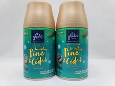 2 Glade Automatic Spray Refill Limited Edition Twinkling Pine & Cedar 6.2 oz