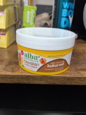 Alba Botanica Moisturizing Body Cream Kukui Nut 6.5 Oz Original Formula 