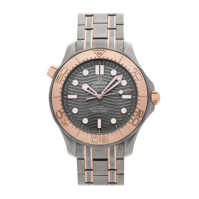Omega Seamaster Diver 300M Rose Gold Tantalum Titanium Watch 