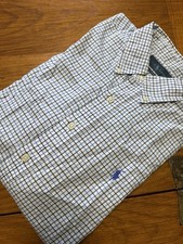 Ralph Lauren Shirt Mens Size XL Black Blue Plaid Classic Fit Button Down Casual