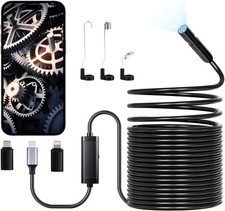49.2FT Waterproof Endoscope Camera - 1920P HD Inspection Tool for Android  iOS