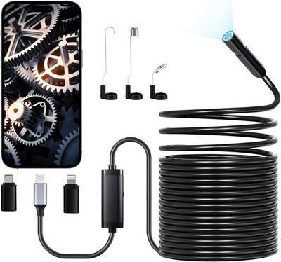 49.2FT Waterproof Endoscope Camera - 1920P HD Inspection Tool for Android & iOS