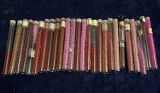 Glass Seed Bead Lot 24 Tubes Pink Red Dominant Mix