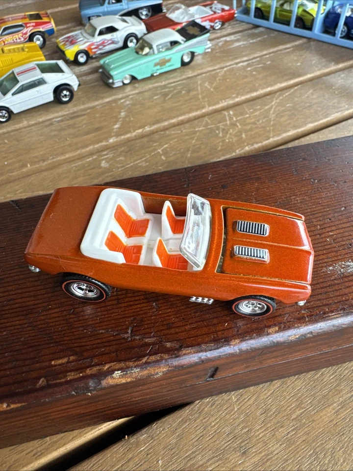 Hot Wheels 1967 Camaro Convertible - Orange - NEAR MINT - Vintage Real Riders - Image 2 of 4