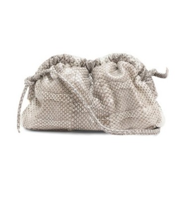 Mansur Gavriel Mini Snakeskin Cloud Bag NWT