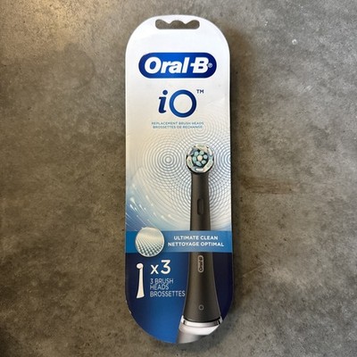 NEW! Oral-B iO Ultimate Clean Replacement Brush Heads | 3 Brush Heads (3 Pack)