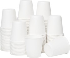 3 oz Bathroom Paper Cups 100 Pack Disposable Mouthwash Cups Thickened Paper