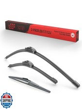 26"/17"/12" Silicone Windshield Wiper Blades Fit for Nissan Pathfinder 2021-2