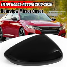1PC Right passenger Side Mirror Cover Cap Gloss Black For 2018-2026 Honda Accord