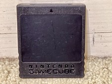 Official Nintendo GameCube Black Memory Card 251 Blocks DOL-014 Genuine OEM