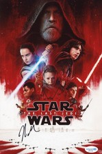 Rian Johnson "Star Wars: The Last Jedi" AUTOGRAPH Signed 8x12 Photo B ACOA