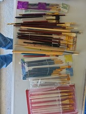 brushes for painting Acrylic Watercolor Craft Paint Lot