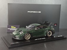 Porsche 911 GT3 RS Manthey in Brewster Green w/ Display Case 1/18 Spark Dealer