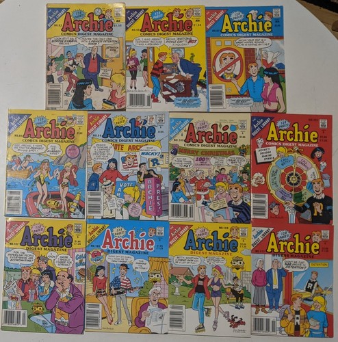 11x Archie Comics Digest #93 #95 #97 #98 #99 #100 #101 #107 #108 #109 #111 - Picture 1 of 3