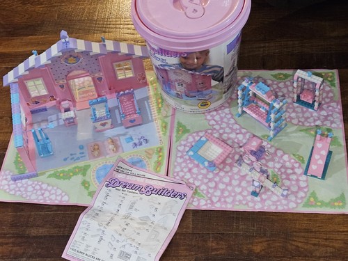 Vintage 1989 Tyco Super Blocks Dream Builders Nursery Set #4 Complete