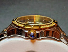 Invicta 0263 Angel Lady Women's 38mm MOP Pearl Dial Gold Tone & Black Band Watch — photo 2