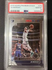 2019-20 Panini Hoops Premium Stock Basketball Rookie #259 Ja Morant PSA 10